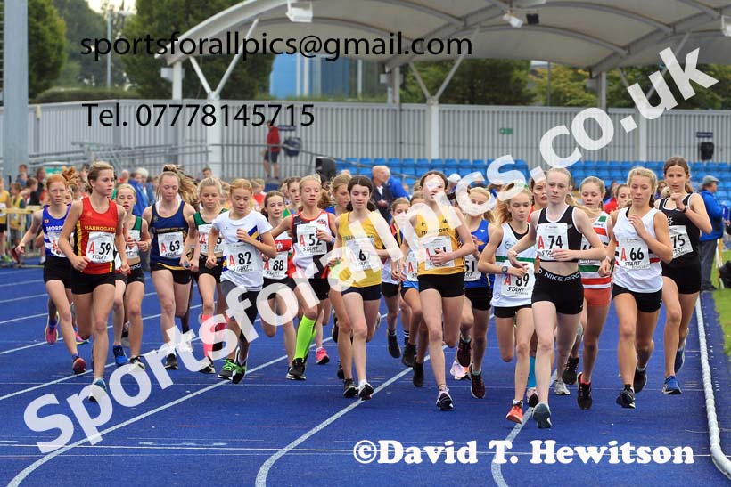 Girls under-13s 2022 Northern Road Relays, SportsCity, Manchester. Photo: David T. Hewitson/Sports for All Pics